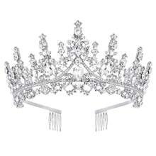 تيجان أميرة بلون أحمر مرصعة بالكريستال لعيد ميلاد المرأة ، شريط رأس أميرة ، أكسسوارات شعر أنيقة للحفلات ، هدية عيد ميلاد لأم