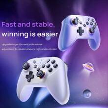 Lenovo Kabelloser Gamecontroller S06 Dual Hall Rocker Sechs-Achsen-Gyroskop Unterstützt somatosensorisches Spielerlebnis Unterstützt TURBO-Burst-Funktion Komfortabel, rutschfest und berührungssicher Lila