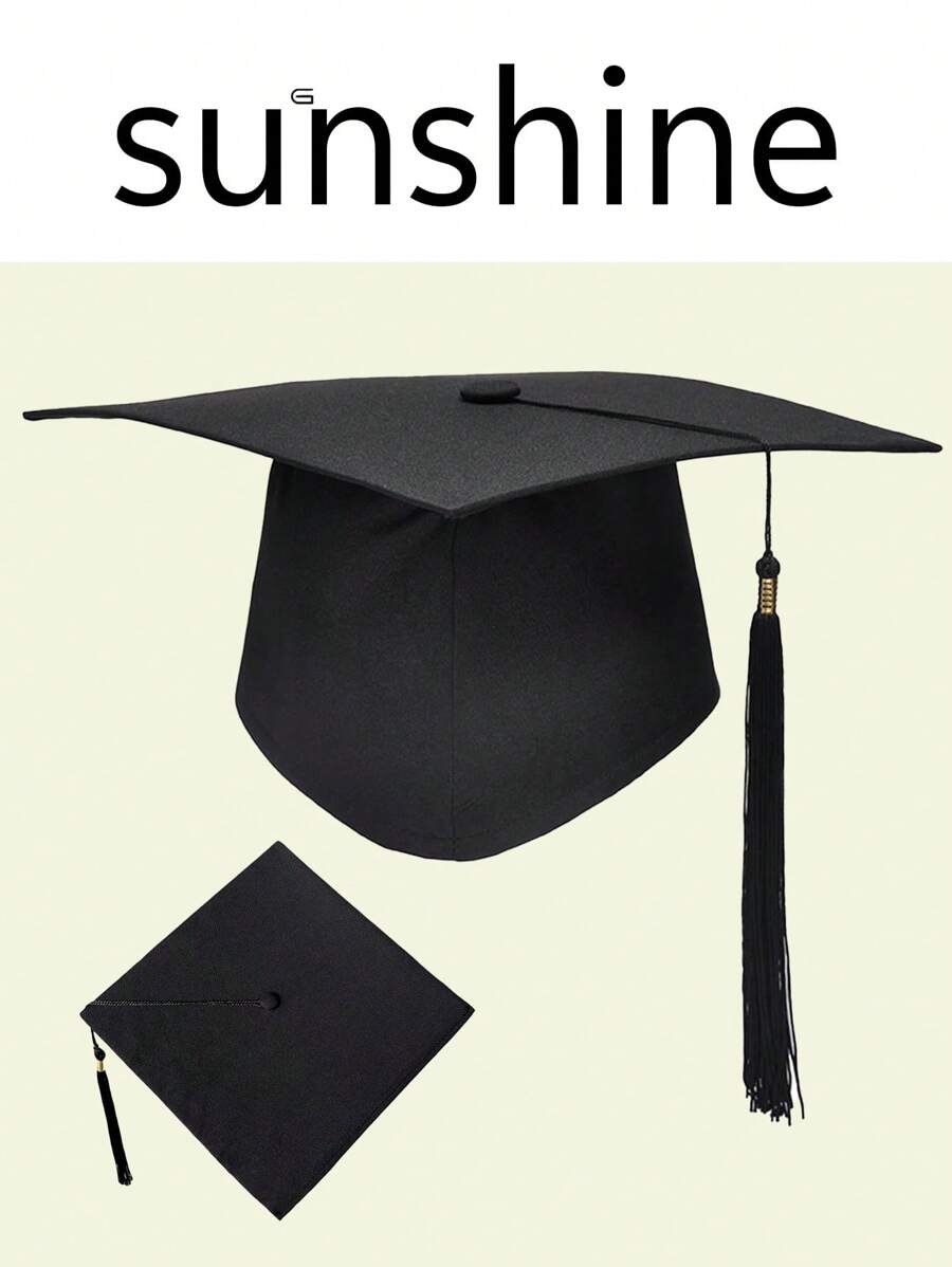 Mehrere erwachsene Geschenkabsolventen-Mützen, einfarbige Bachelor-Kappen für Absolventenfeier, Fotosession und Jugendliche, Mode Absolventen Kappen mit Quaste, besonderes Erwachsenen-Geschenk