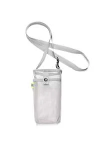 1pc Sports Water Bottle Mesh Bag With Phone Holder And Shoulder Strap, Adjustable, Portable Water Cup Protector, Universal Insulated Cup Cover For Outdoor Sports, Camping And Travel
