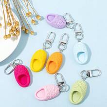 7/10 buc pandantive colorate din rășină din aliaj, în formă de pantof/papuc, potrivite pentru cercei, brățări, coliere, pandantive pentru genți, brelocuri auto și alte accesorii pentru pandantive, asortate zilnic, cadouri pentru cupluri de Anul Nou - Multicolor - Vizualizare 15