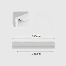 1 Pc Aluminium Alloy Hidden Furniture Door Handles Side Mount No Drilling Installation Wardrobe Cupboard Pulls Cabinet Drawer Knobs Furniture Hardware