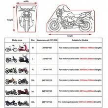 1Pc New Motorcycle Cover Moto Rain Cover Motorbike Outdoor Waterproof UV Sun Protector Scooter Four Season Bike Motorcycle Accessories Rain Dust Proof Covers Motorcycle Accessories