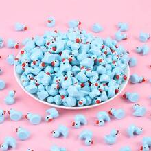 40 Stück Miniatur Landschaft Simulation mit süßen Enten, Tisch Dekorationen Küken, Moos Landschaftsdekoration, Backdekorationen, Gartendekoration Zubehör, Schlüsselanhänger Anhänger, Party Geschenke, ein interessantes Geschenk für Freunde