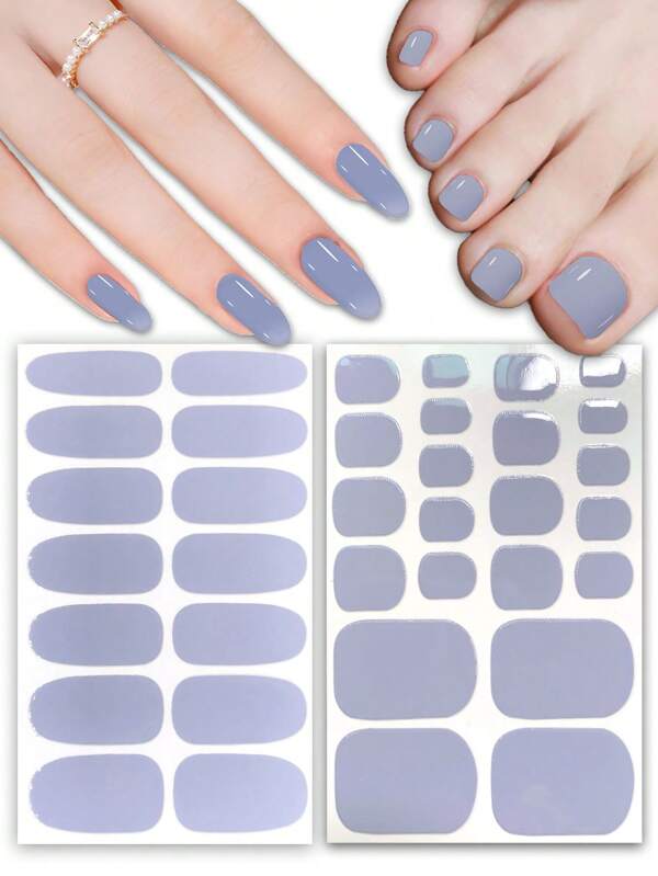 2pcs Toe & Finger Nail Stickers, Nail Art Decals, 1pc Nail Clipper, Foot Stick-On, Toe Nail Stickers, Cartoon Nail Sticker For Girls, Full Wrap Nail Stickers, Nail Art Stickers, Nail Decorations, Self-Adhesive Nail Sticker Strips Suitable For Women & Girls DIY Manicure Craft Decorations, Nail Polish Stickers