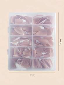 120pcs Press On Nails Almond Shape Press On Nails Young Girls Acrylic Nails Transparent Almond Nail Set Gift Creative Acrylic Nails - Multicolor - View 4