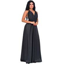 Multi-Form Dress Elegant Bridesmaid Dress Elegant Dress - màu đen - Xem 3