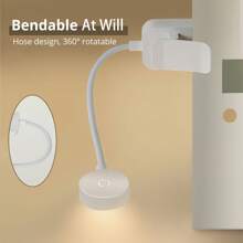 2 Packs Portable LED Clip On Book Light, 1 Pack 3 Color Temperatures & 360° Goose Neck, Eye-Caring Reading Lamp AAA Battery Operated Mini Desk Light For Crafts Working, Mini LED Table Lamp, Easy To Use Interior Decorative Night Light Without Battery, Suitable For Bed Travel Bible Study