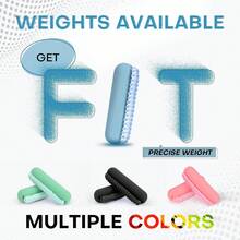 Hikeen Hand Weights Set For Women Men, Soft Dumbbells Of 2 (1lb, 2lbs Or 3lbs), Walking Weight With Hand Strap For Aerobics, Jogging, Running - Hồng - Xem 8