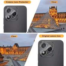 2片防爆玻璃相機鏡頭保護貼，相容於 Honor 400 Lite/400 Pro/400 600、600pro/600lite，3D 全方位保護設計，防刮、易安裝、高畫質成像、表面光滑、防指紋、防眩光，附防指紋塗層 - 無色 - 查看 6