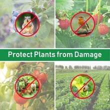 100 piezas Bolsas de malla de nailon blanco, bolsas protectoras de frutas, bolsas de jardín para control de insectos y plagas para fresas, uvas, verduras y plantas, con cordón