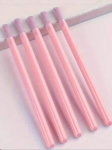 5件套浮石指甲锉、石英指甲笔、指甲锉棒、去茧器、修剪器、抛光器、修脚工具、美甲护理套装，适用于家庭和美甲沙龙 - 粉色 - 查看 4