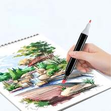 168/120/80/60/48 Colors Dual Brush Tip Permanent Art Markers, Alcohol Markers, Coloring Marker, For Book Painting Card Making, Christmas Gift For Adults. - 120Màu sắc - Xem 2