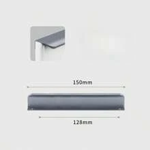 1 Pc Aluminium Alloy Hidden Furniture Door Handles Side Mount No Drilling Installation Wardrobe Cupboard Pulls Cabinet Drawer Knobs Furniture Hardware