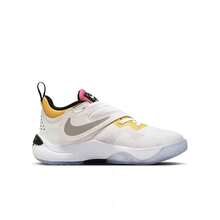 Nike Zapatillas de baloncesto diarias para jóvenes TEAM HUSTLE D 11 (PS) - blanco naranja - Ver 2