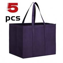 1/3/5 حقيبة تسوق قابلة للطي سعة كبيرة، أكياس تخزين قابلة لإعادة الاستخدام غير منسوجة، أكياس قابلة للطي للسفر والتخييم والأنشطة الخارجية، أكياس تسوق البقالة، تخزين المطبخ، مثالية لموسم الحصاد، أكياس هدايا عيد الهالوين/عيد الموتى - تخزين المطبخ وملحقات المطبخ، هدايا عيد الهالوين