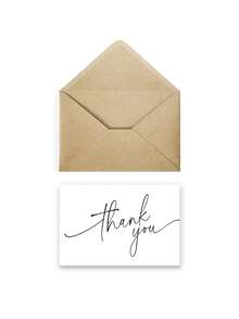 10PCS Thank You Cards With Envelopes And Stickers,Thank You Notes With Envelopes Set Suitable For Business Wedding Graduation Bridal Shower - Multicolor - View 10