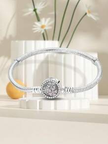 1 Stück elegantes 16-22CM echtes 925er Sterlingsilber Perlenarmband für Frauen Freundin Geschenk hochwertiger Damenschmuck