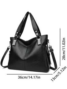 Soft Leather Women's Tote Bag 2025 High-Quality Crossbody Bags For Women 2025 Large Capacity Casual Shoulder Messenger Bags Sac