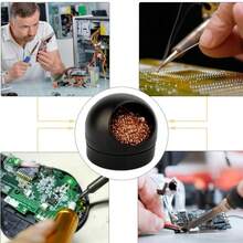 1pc Desoldering Cleaning Ball Soldering Iron Mesh Filter Cleaning Nozzle Tip Copper Wire Cleaner Ball Metal Dross Box Clean Ball