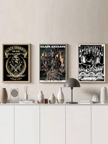 1 PIEZA Póster retro de concierto de la banda, impresión en lienzo, obra de arte para amantes de la música, decoración de pared, arte musical vintage, decoración de pared para dormitorio, sala de estar u oficina, sin marco