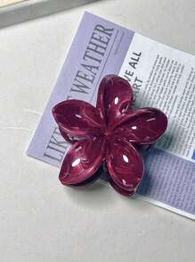 Set da 6/4/3/2 fermagli per capelli in acrilico con fiore grande a gradiente, accessori per capelli eleganti e sofisticati per chignon, mezze pettinature, fermagli per capelli con motivo in marmo retrò adatti per spiaggia, viaggi, outfit casual