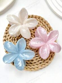 3 pièces Pince à cheveux fleur acrylique grande taille dégradée pour femme, simple et élégante, élégante pour les coiffures chignon à l'arrière de la tête, convient pour les coiffures à demi-hauteur, pinces à cheveux en forme de fleur décoratives, parfait pour les tenues de voyage et de vacances, accessoires pour les sorties quotidiennes. Pinces à cheveux Clips à cheveux Pince à mâchoire Pinces à cheveux Pince à cheveux Pince à cheveux