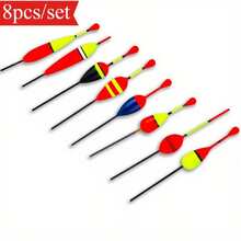 8pcs/Set 30g Fishing Floats Bobbers Float Plastic Float Slip Bobbers