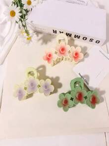 1pc/6pcs 3-Bunch 5-Petal Daisy Hair Clips, Suitable For Women's Daily Life, Leisure, Party, Commuting, Vacation - Hair Accessories, Best Gift For Girlfriends, Moms, Best Friends For Celebrations, Birthdays, Anniversaries Or Graduations