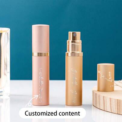 [Custom] Custom Perfume Spray Bottle, Personalized Bridesmaid Gifts Perfume Bottles, Wedding Decorations, Portable Travel Atomizer, Essential Oil Cosmetic Containers, Gifts For Girlfriends, Holiday Gifts, Birthday Gifts