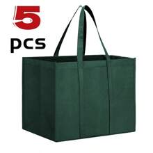 1/3/5 حقيبة تسوق قابلة للطي سعة كبيرة، أكياس تخزين قابلة لإعادة الاستخدام غير منسوجة، أكياس قابلة للطي للسفر والتخييم والأنشطة الخارجية، أكياس تسوق البقالة، تخزين المطبخ، مثالية لموسم الحصاد، أكياس هدايا عيد الهالوين/عيد الموتى - تخزين المطبخ وملحقات المطبخ، هدايا عيد الهالوين