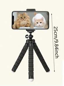 1 pieza Soporte de trípode para teléfono, trípode para teléfono para vacaciones de verano, viajes, actividades al aire libre, palo de selfie para transmisión en vivo, soporte de trípode