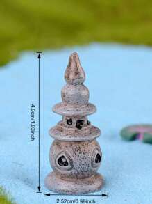 12pcs/Set Mini Fairy Garden Decorations Flowers & Plants Landscape Ornaments For Potting, Lawn, Bridge, Waterwell, DIY Garden Pond Decor, Miniature Statues