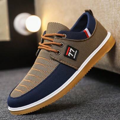 2025 Men's New Formal Business Fashion Outdoor Low-Top Canvas Lace-Up Casual Shoes
