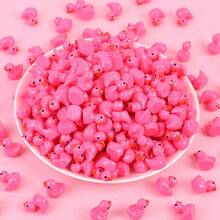 40 Stück Miniatur Landschaft Simulation mit süßen Enten, Tisch Dekorationen Küken, Moos Landschaftsdekoration, Backdekorationen, Gartendekoration Zubehör, Schlüsselanhänger Anhänger, Party Geschenke, ein interessantes Geschenk für Freunde