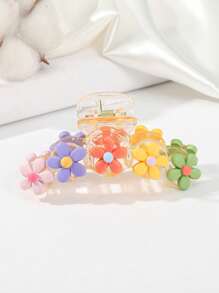 1pc/2pcs Fashionable Candy-Colored Dopamine Flower Y2K Sweet Hair Claw, Suitable For Daily Wear And Outfit Matching Claw Clips Hair Clips Hair Jaw Clip Hair Clamps Hair Clutch Hair Catcher Clip