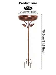 1pc Metal Bird Bath Rack And Feeder With Stakes, Used For Outdoor Garden, Yard, And Lawn Decoration, With Five Sturdy Grip Diameters Inserted Into The Ground - Outdoor Garden Water Features Outdoor Decor Garden Decor Home Decor