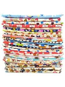Random 10 Pieces Set, Pet Dog Bandana, Dog Tricot, Printing, Multiple Colours, Universal For Dogs And Cats - Multicolor - View 9