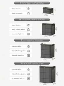 1 Piece Non-Woven Fabric Storage Bag, Clothing Storage Bag, Large Capacity Miscellaneous Storage Bag, Foldable Storage Bag, Portable Storage Bag, Moving Bag, Suitable For Storing Out Of Season Clothes, Out Of Season Products, Bedding, Etc., Family Dormitory Storage Accessories Bag For School School Accessories School Stuff