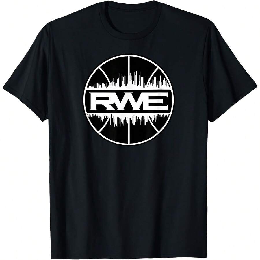 RWE T-Shirtropa De Hombre220g High-Quality Pure Cotton T-Shirt With Minimalist Printing, Soft And Breathable Fabric, Comfortable And Loose, Suitable For All Day Wear, Suitable For Office Casual Wear, Spring And Summer Daily Appearance, Elegant And Youthful Design - Black - View 1