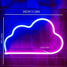 1 件蝴蝶霓虹灯，女孩卧室墙壁装饰氛围灯，电池或 USB 供电 LED 霓虹灯，适用于男士房间游戏室装饰 - 白色 - 查看 34