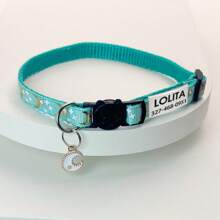 Collar personalizado para gatos, collar de mascota gatito con estrellas y luna con cascabel, colgante de placa de identificación con nombre de mascota grabado - ¡el regalo perfecto para tu mascota! Ornamental, grabado, acero inoxidable, elegante, de moda, colorido, vintage, lindo, compacto, lindo, personalizado, único, personalizado, para aniversarios, para cumpleaños