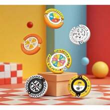 Random Choice Toy For Decision-Making Help, Good News For Those With Difficulty Choosing, Fun Interactive Plastic Spinner Wheel With Playful Speech Bubble Design For Friends, Couples, Parties, Party Gift, Bag Ornaments, Bag Decoration, Relax & Group Decision-Making Tool , Playful Design, Clearly Labeled Sections, Back To School Gift