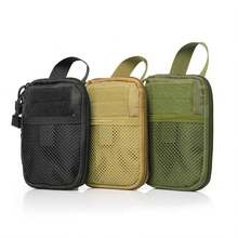 Bolsa de herramientas EDC de caza Molle, pequeña bolsa de cintura EMT, soporte para teléfono, accesorios de viaje, senderismo y camping, organizador de bolsa - Multicolor - Ver 1