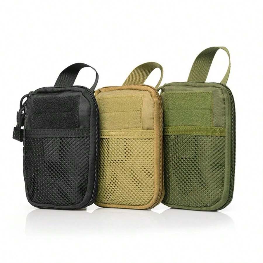 Bolsa de herramientas EDC de caza Molle, pequeña bolsa de cintura EMT, soporte para teléfono, accesorios de viaje, senderismo y camping, organizador de bolsa - Multicolor - Ver 1