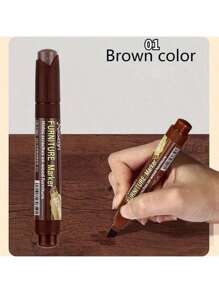 1 Furniture Repair Marker, Wooden Cabinet, Floor Repair And Filling Rod, Scratch Recovery Kit, Touch Up Paint Pen, Composite Material Repair (Some Styles, Positions Or Logos Are Randomly Shipped And Do Not Affect Use)