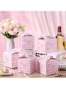 1 Stück Geschenkbox mit Schleife, elegante & schöne Schleifenverpackungsbox, geeignet für Geburtstaggeschenke, Hochzeitsgefälligkeiten, Heimdekoration, Feiertagsparty, Graduierungsfeier, Themenevent