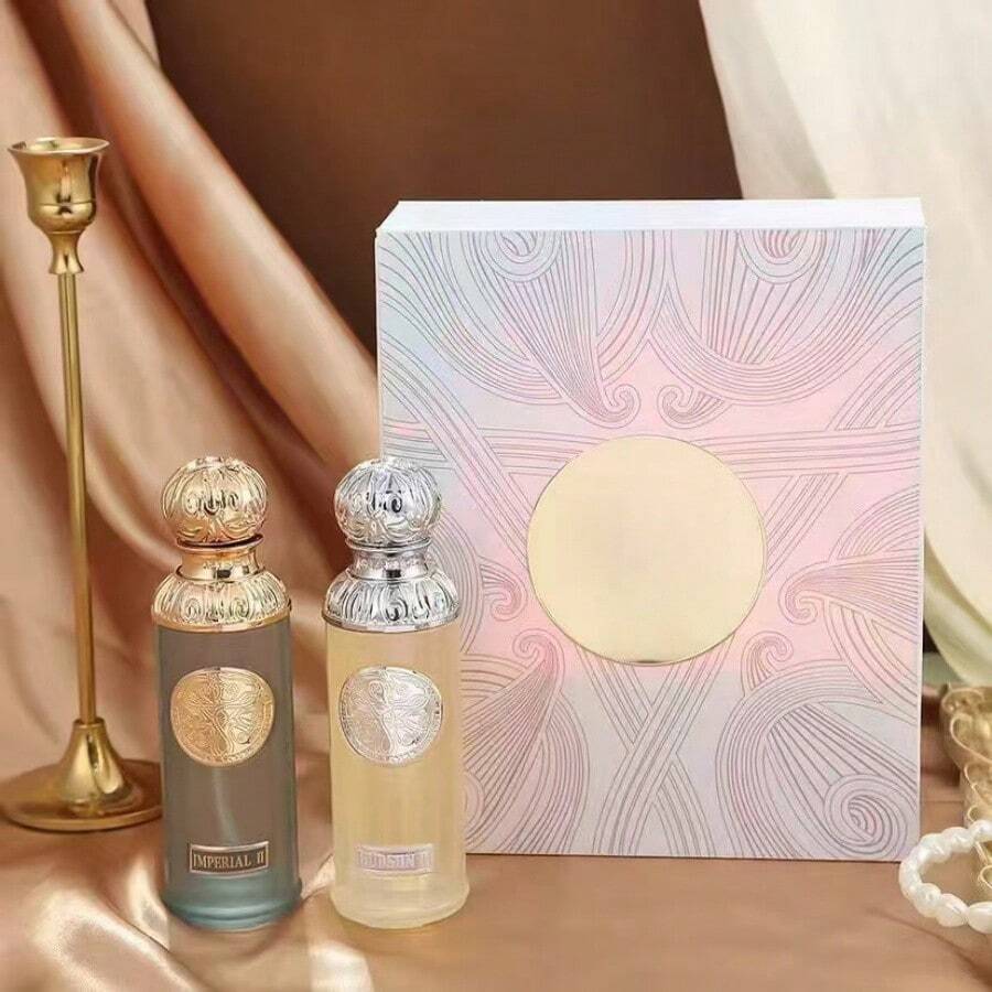 GISSAH Elegance Set Perfumes Women And Men - Saffron Amber & Patchouli EDP | Long-Lasting, Bold Scent For Everyday Wear | Great Gift Set For Him & Her - Nhiều màu - Xem 1