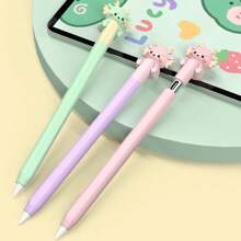 Cute Bear Case Compatible With Apple Pencil Pro And 2nd Generation And Apple Pencil (USB-C) , Silicone Protective Cover Sleeve With Apple Pencil 1st Generation