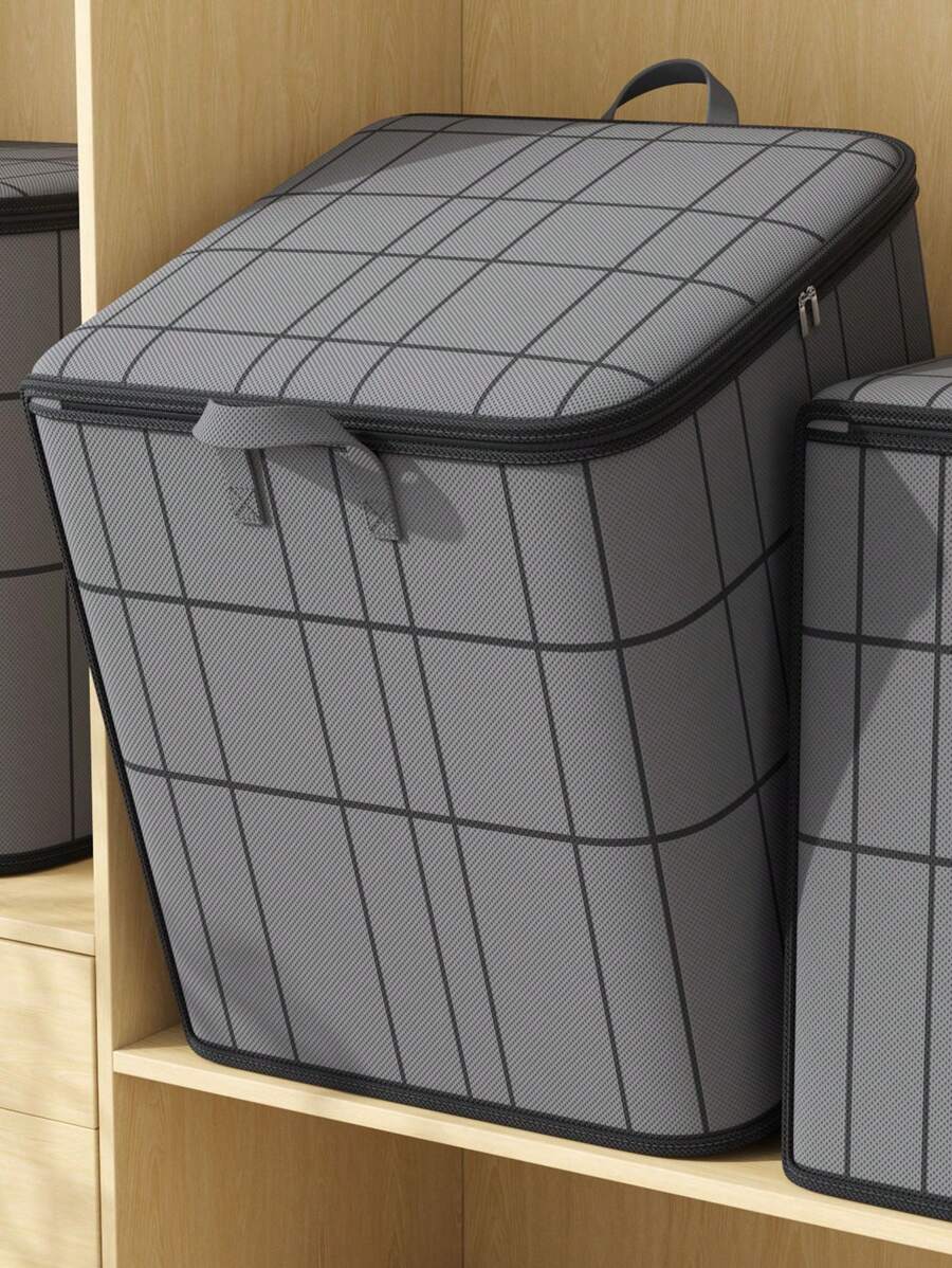 1 Piece Non-Woven Fabric Storage Bag, Clothing Storage Bag, Large Capacity Miscellaneous Storage Bag, Foldable Storage Bag, Portable Storage Bag, Moving Bag, Suitable For Storing Out Of Season Clothes, Out Of Season Products, Bedding, Etc., Family Dormitory Storage Accessories Bag For School School Accessories School Stuff